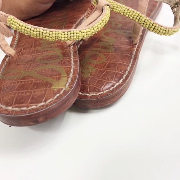 Sam Edelman | Beaded T-Strap Sandals - Picture 11 of 11